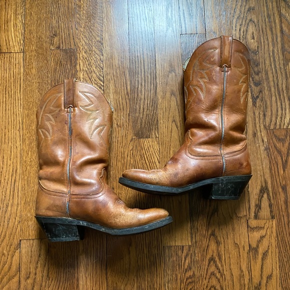 DURANGO WOMEN’S Sz 6.5 M BROWN LEATHER WESTERN COWBOY BOOTS RD-762 - Picture 4 of 8